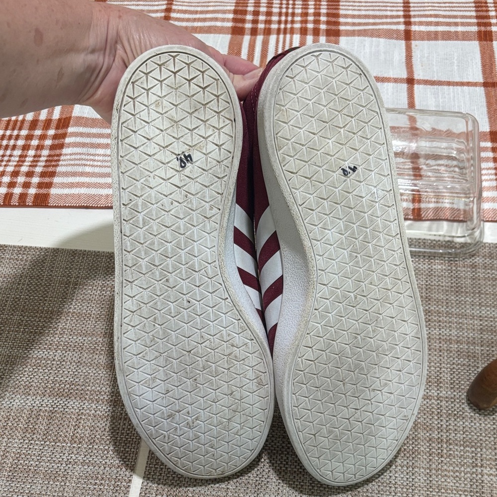 Adidas Easy Vulc 2.0 maroon/white skate shoes. Men 10 excellent condition. Nice! - Picture 7 of 9